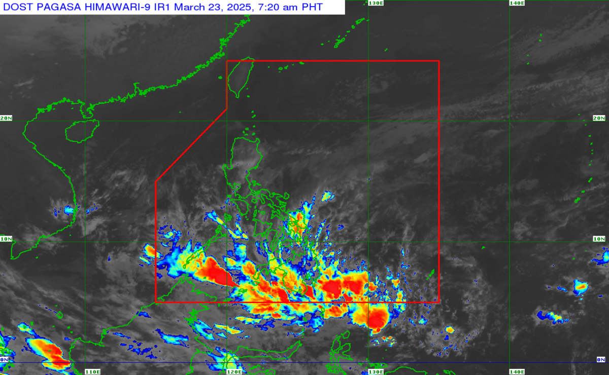Satellite image captured on Sunday, March 23, 2025 at 7:20 a.m.
